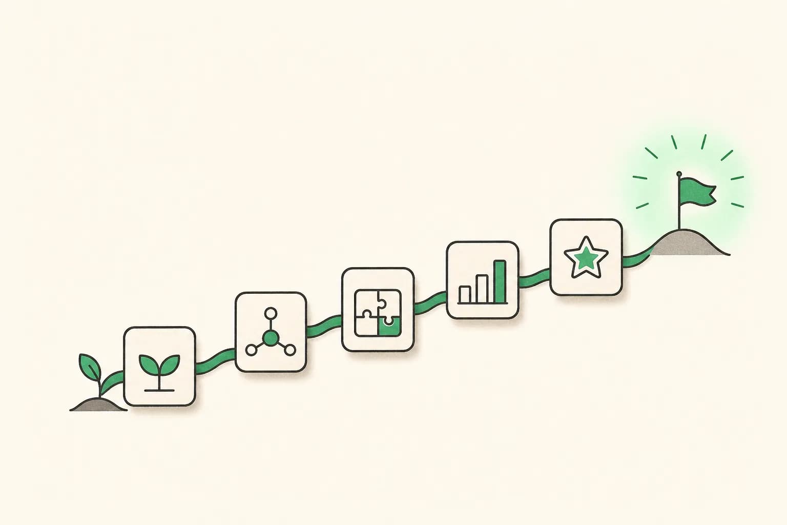A structured AI learning pathway