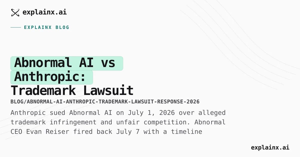 Abnormal AI vs Anthropic: Trademark Lawsuit and Abnormal's Public Response