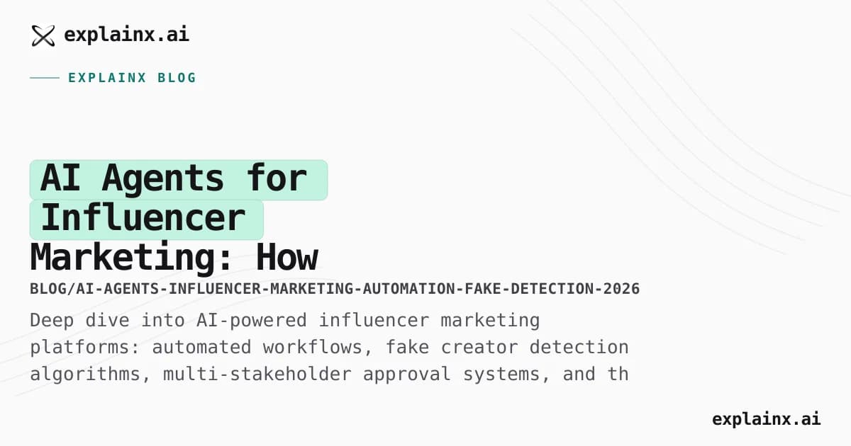 AI Agents for Influencer Marketing: How Automation & Fake Detection Are Reshaping the Creator Economy in 2026