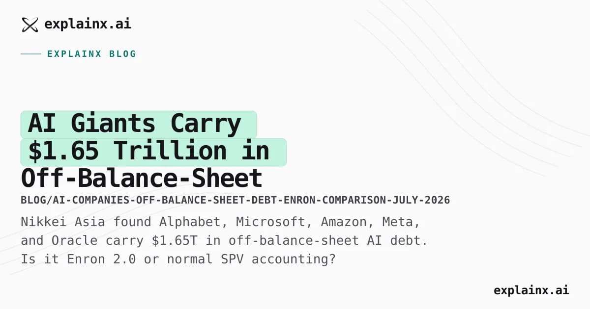 AI Giants Carry $1.65 Trillion in Off-Balance-Sheet Debt — Is It Another Enron?