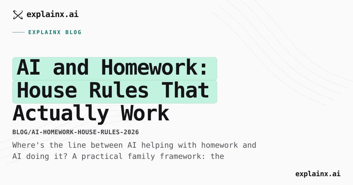 AI and Homework: House Rules That Actually Work