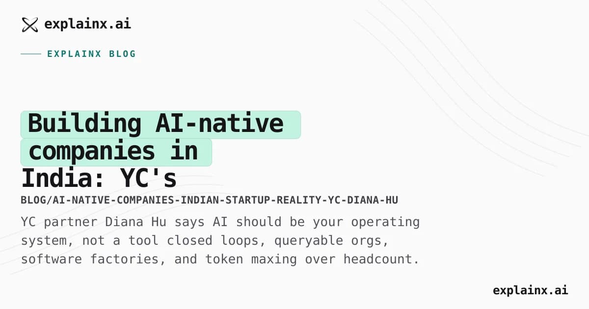 Building AI-native companies in India: YC's blueprint meets bootstrap reality (2026)