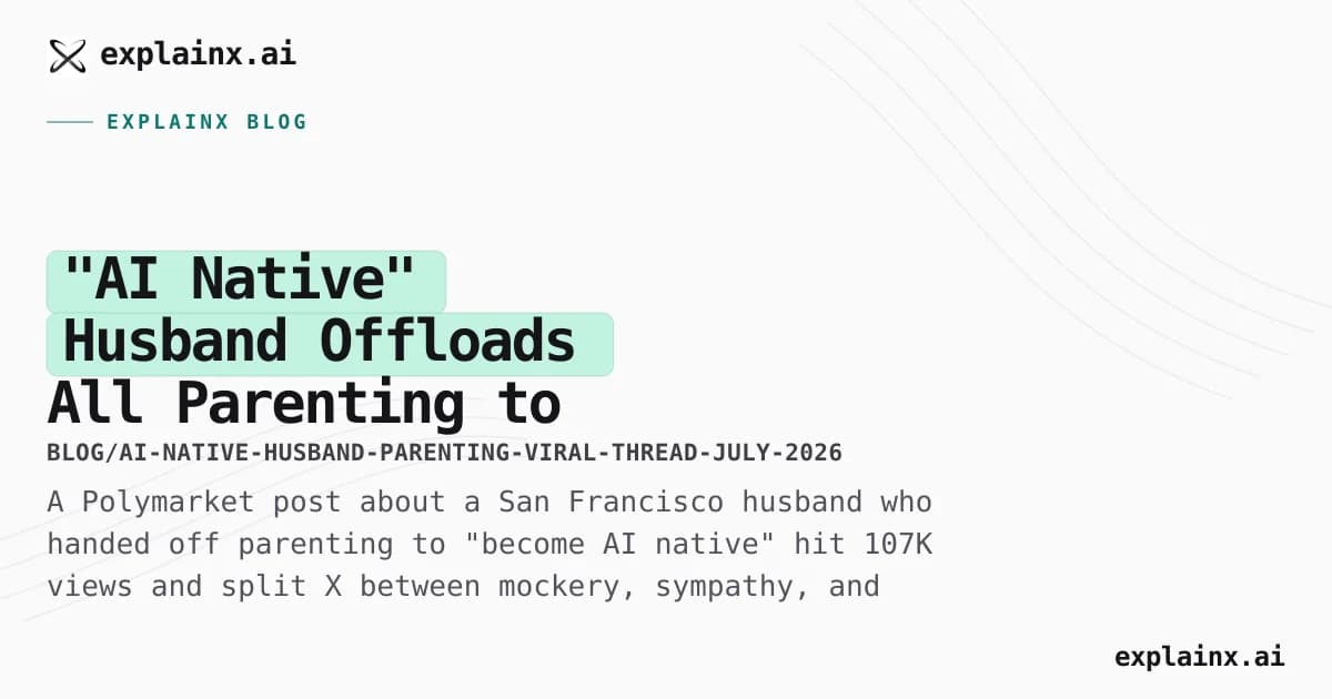 "AI Native" Husband Offloads All Parenting to Learn AI — The Viral Thread, Explained