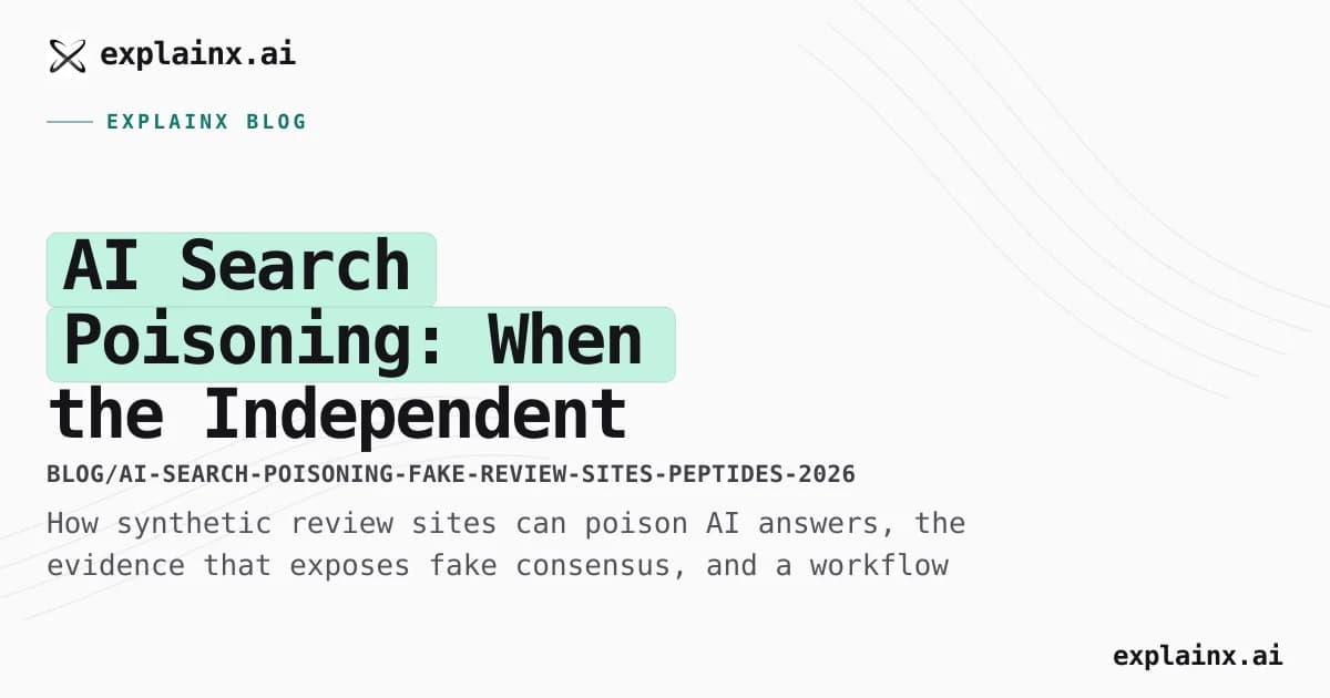 AI Search Poisoning: When the “Independent Reviews” Are All Synthetic