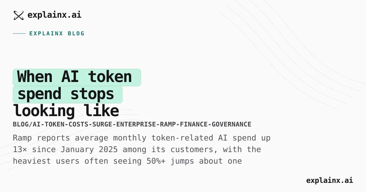 When AI token spend stops looking like “another SaaS line item” (Ramp data and what to do about it)