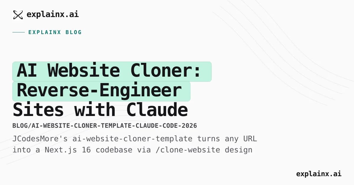 AI Website Cloner: Reverse-Engineer Sites with Claude Code