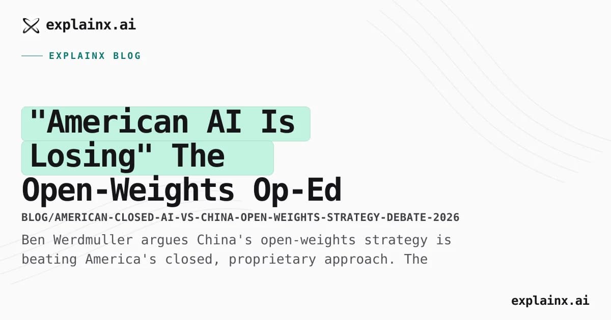 "American AI Is Losing" — The Open-Weights Op-Ed That Split Hacker News