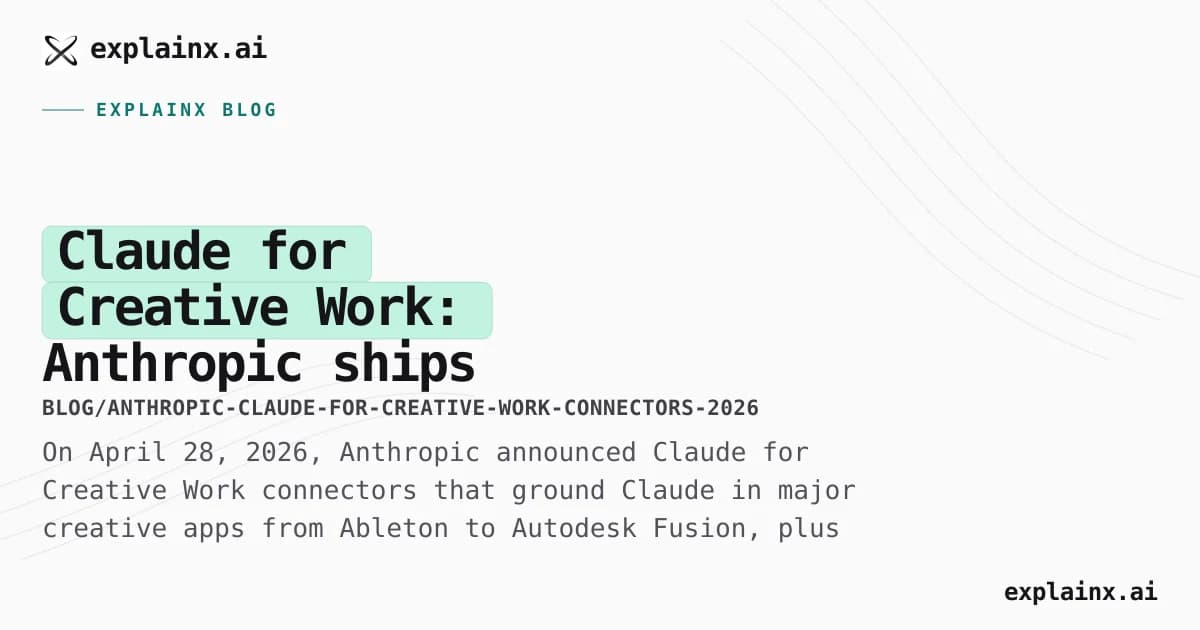 Claude for Creative Work: Anthropic ships connectors for Blender, Adobe, Ableton, and more