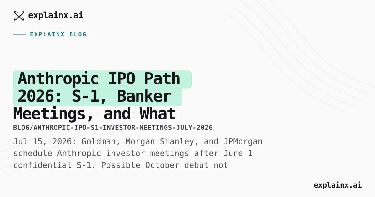 Anthropic IPO Path 2026: S-1, Banker Meetings, and What Changes for Builders