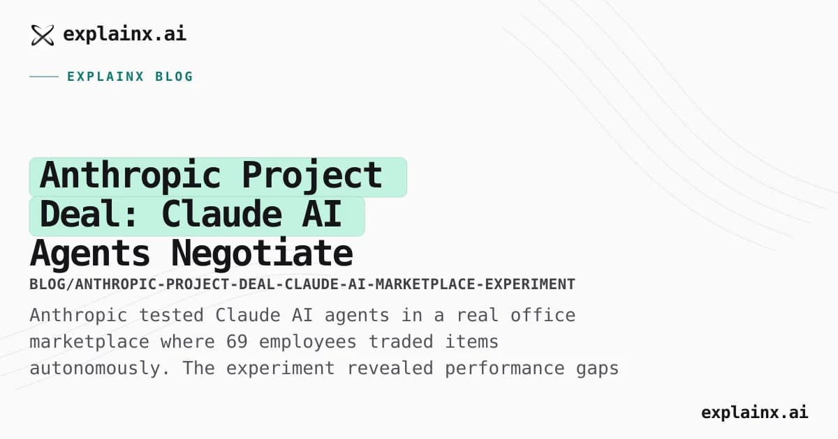 Anthropic Project Deal: Claude AI Agents Negotiate 186 Deals in Office Marketplace Experiment