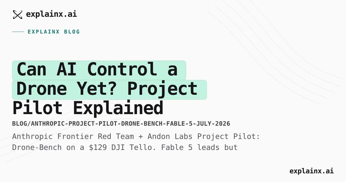 Can AI Control a Drone Yet? Project Pilot Explained
