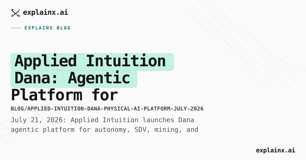 Applied Intuition Dana: Agentic Platform for Physical AI