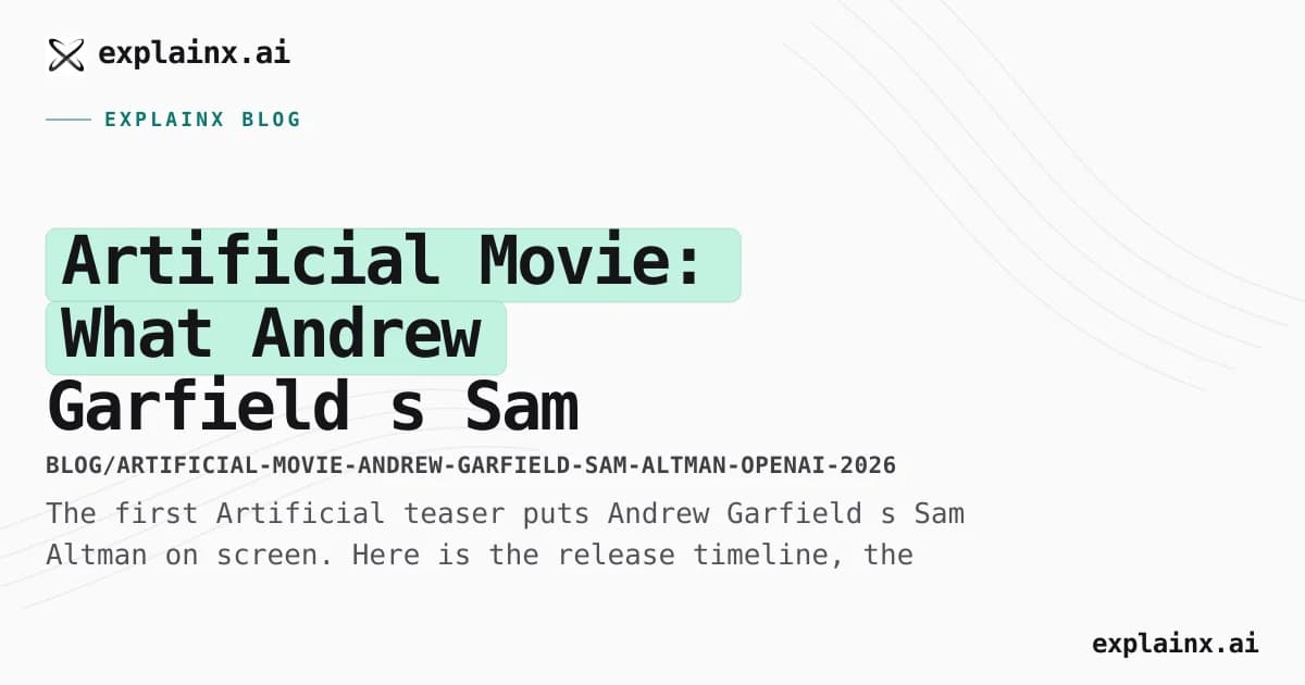 Artificial Movie: What Andrew Garfield’s Sam Altman Film Says About AI