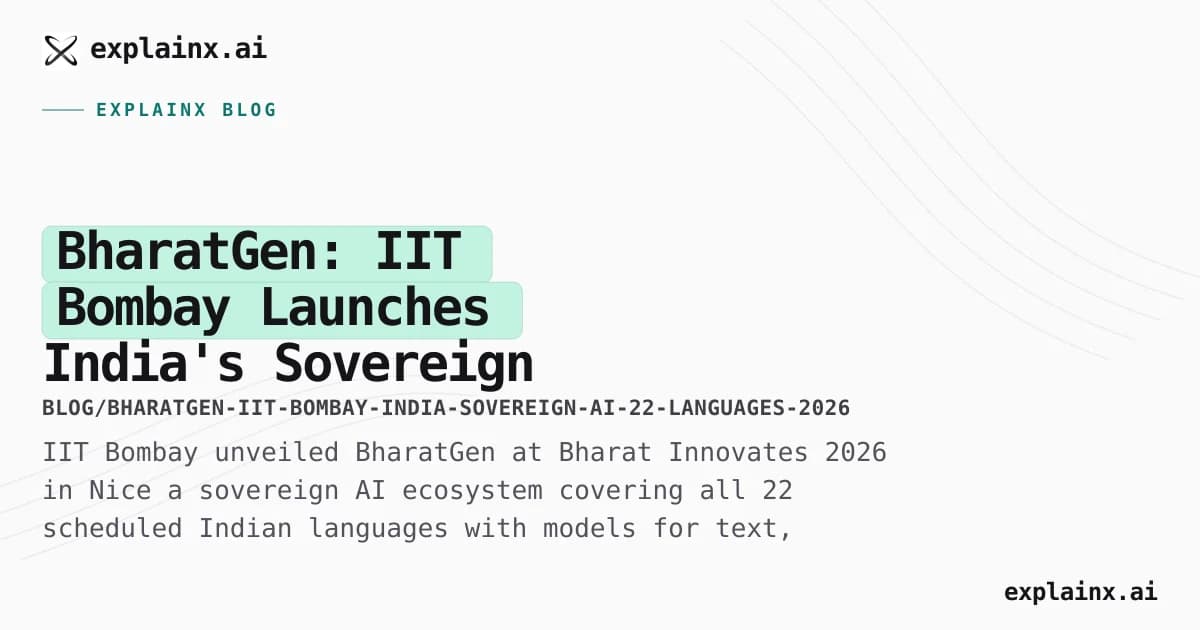 BharatGen: IIT Bombay Launches India's Sovereign AI for All 22 Scheduled Languages