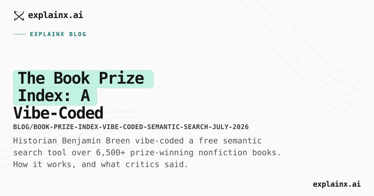 The Book Prize Index: A Vibe-Coded Semantic Search Tool for Award-Winning Nonfiction