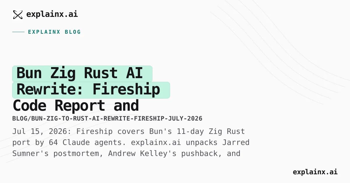 Bun Zig→Rust AI Rewrite: Fireship Code Report and What Builders Should Steal