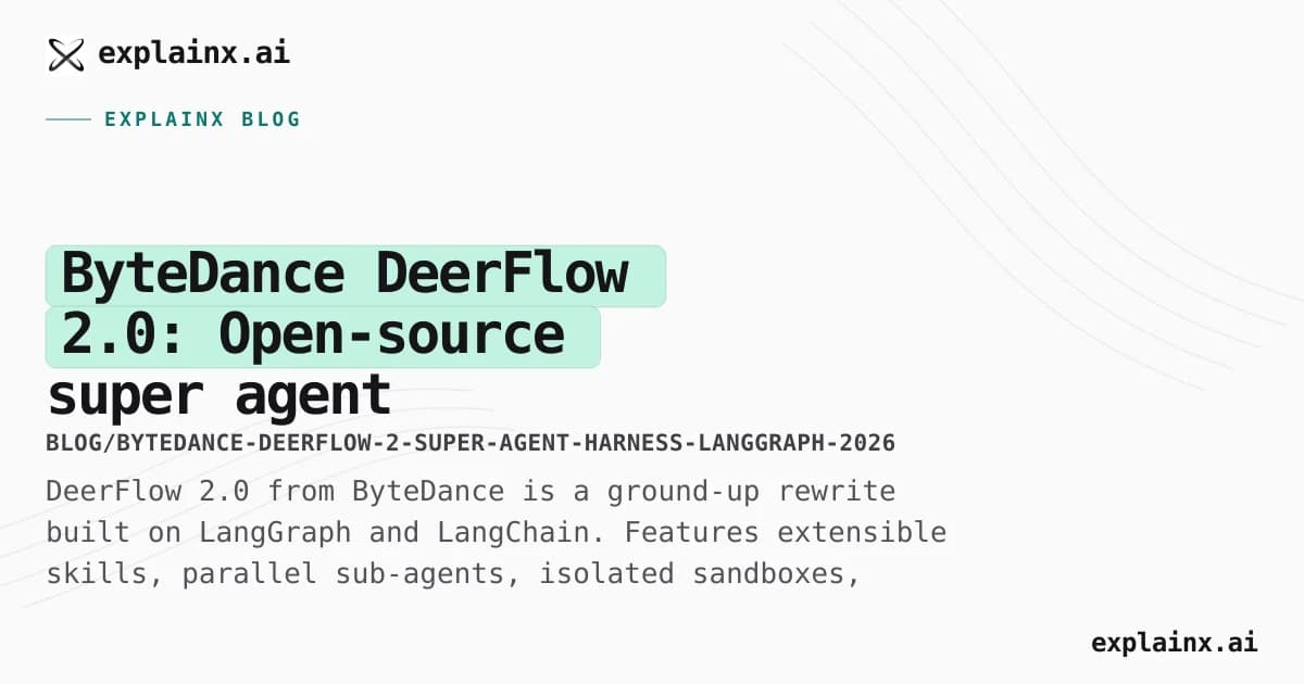 ByteDance DeerFlow 2.0: Open-source super agent harness with skills, sub-agents, and sandboxes