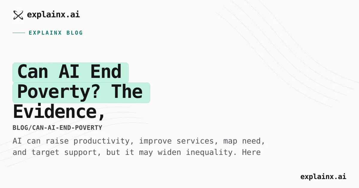 Can AI End Poverty? The Evidence, Opportunity, and Risk