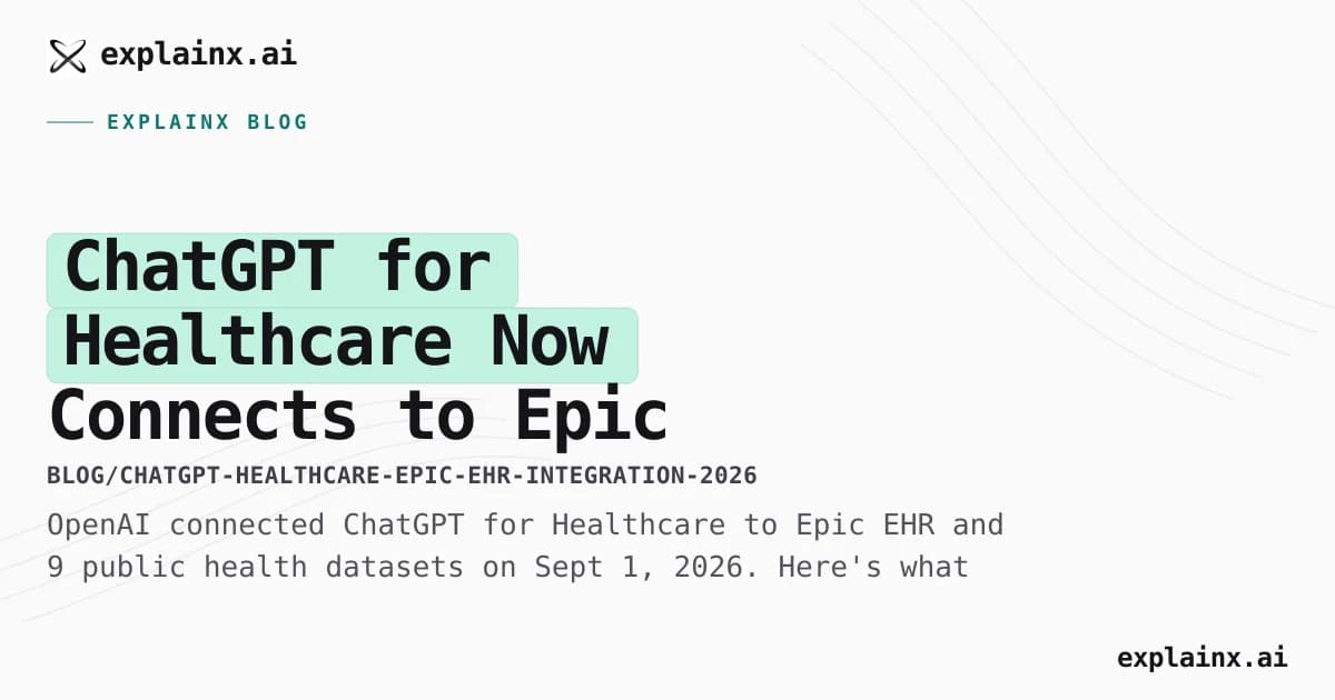ChatGPT for Healthcare Now Connects to Epic EHR and 9 Data Sources