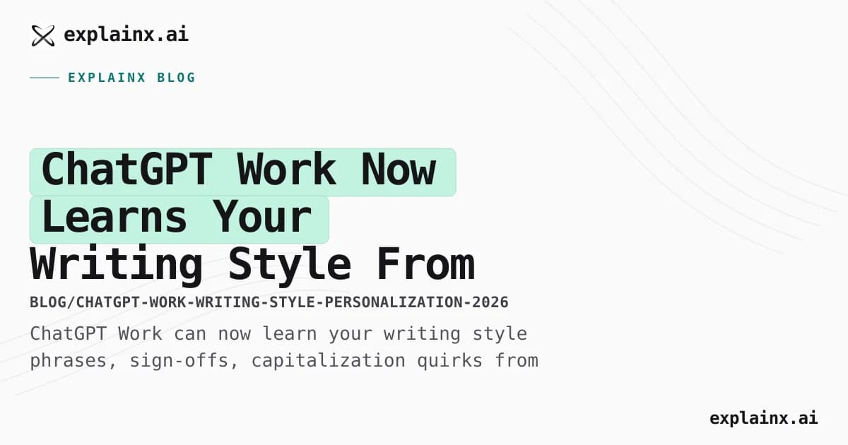ChatGPT Work Now Learns Your Writing Style From Gmail, Drive, and Slack