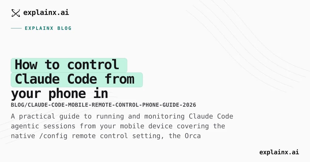 How to control Claude Code from your phone in 2026: native remote, Orca, Tailscale, and tmux