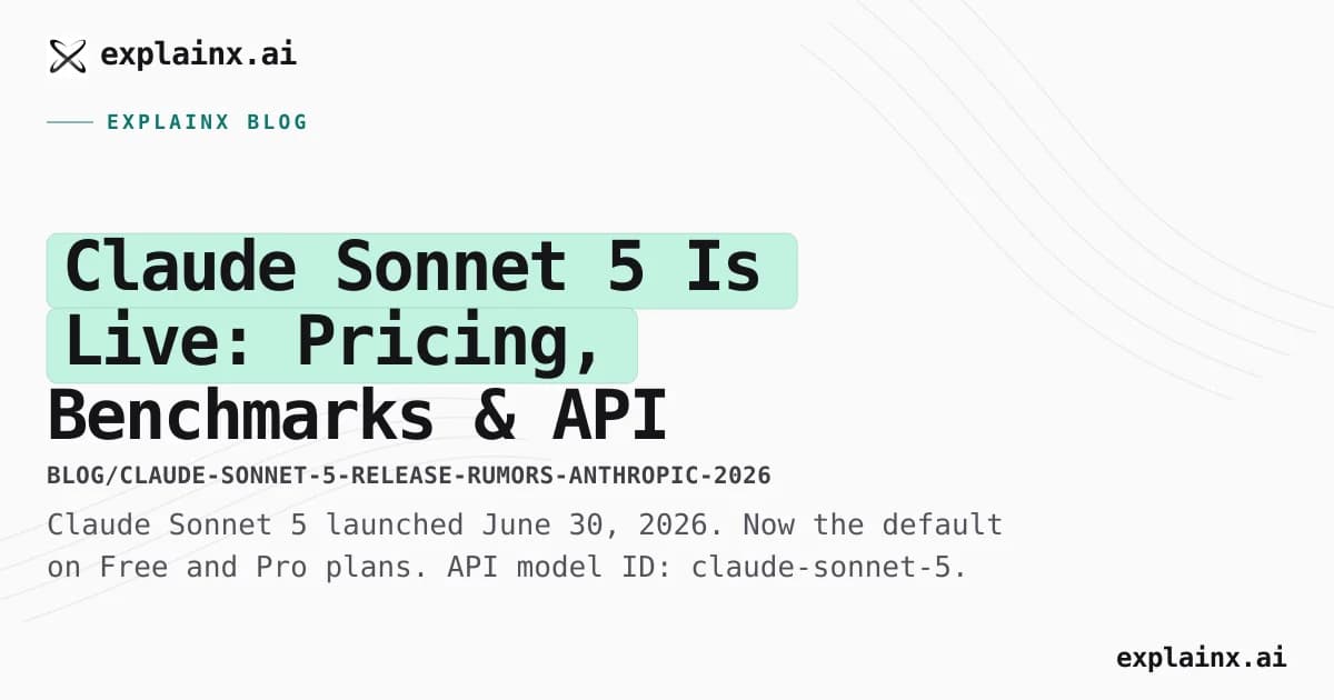 Claude Sonnet 5 Is Live: Pricing, Benchmarks & API [June 2026]