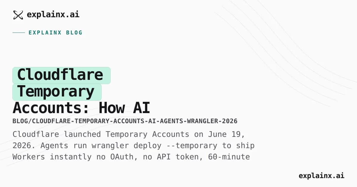 Cloudflare Temporary Accounts: How AI Agents Deploy Workers Without Signup (2026)