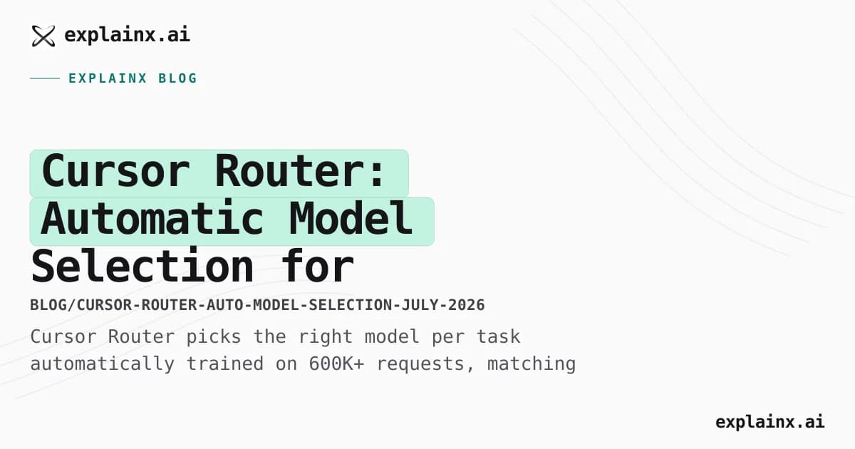 Cursor Router: Automatic Model Selection for Teams and Enterprise