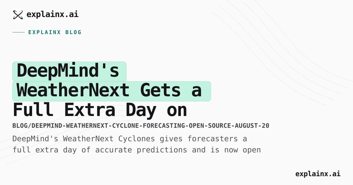 DeepMind's WeatherNext Gets a Full Extra Day on Cyclones