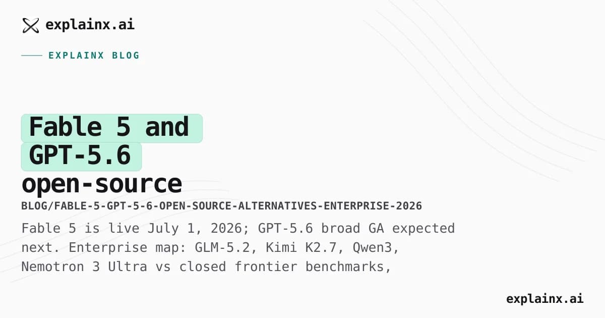 Fable 5 and GPT-5.6 open-source alternatives: enterprise benchmark map and how to host at scale in 2026
