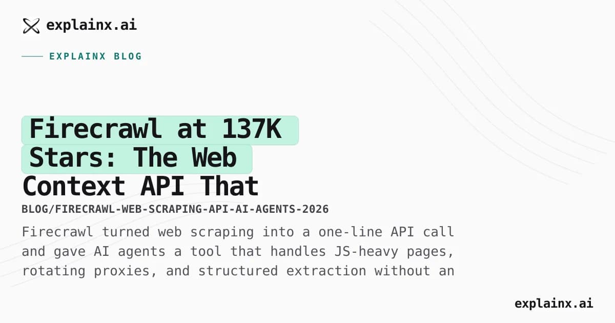 Firecrawl at 137K Stars: The Web Context API That AI Builders Actually Reach For