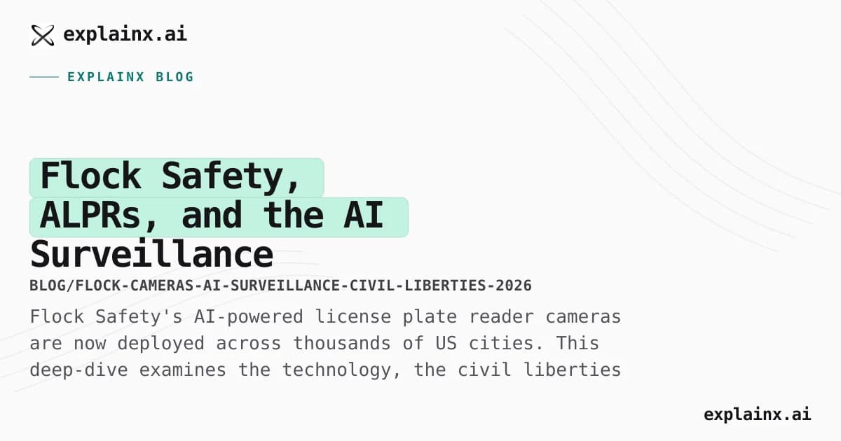 Flock Safety, ALPRs, and the AI Surveillance Debate: Civil Liberties, Law, and the Cameras Watching Every Car in America (2026)
