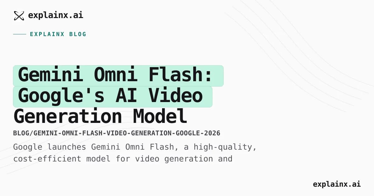 Gemini Omni Flash: Google's AI Video Generation Model [2026]
