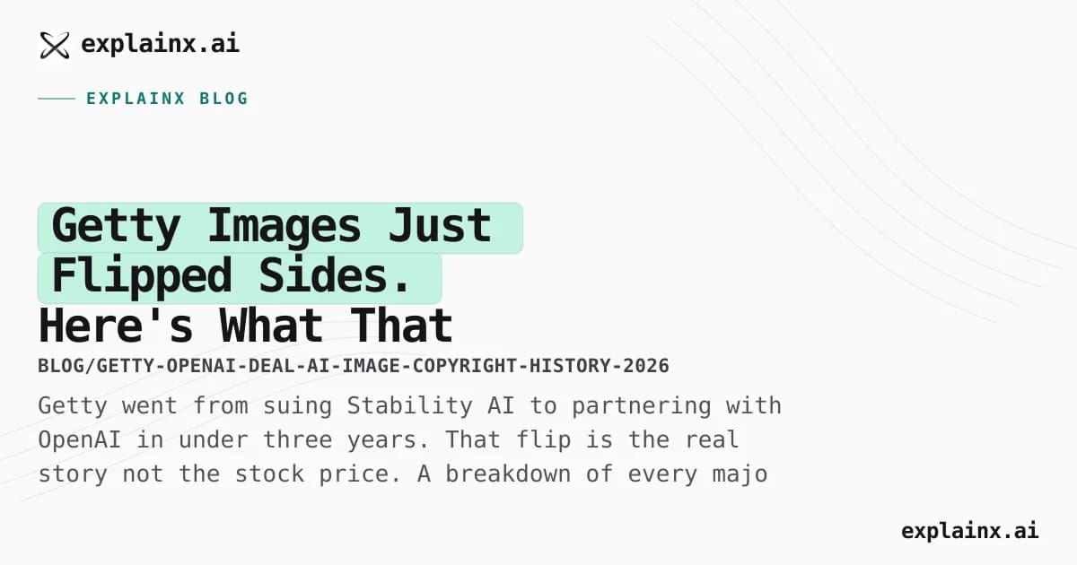 Getty Images Just Flipped Sides. Here's What That Means for AI Copyright.