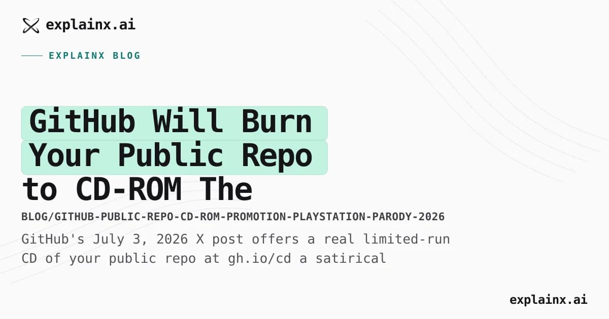 GitHub Will Burn Your Public Repo to CD-ROM — The PlayStation Parody