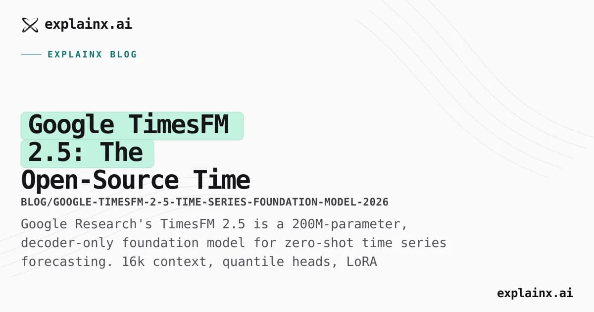 Google TimesFM 2.5: The Open-Source Time Series Foundation Model Explained
