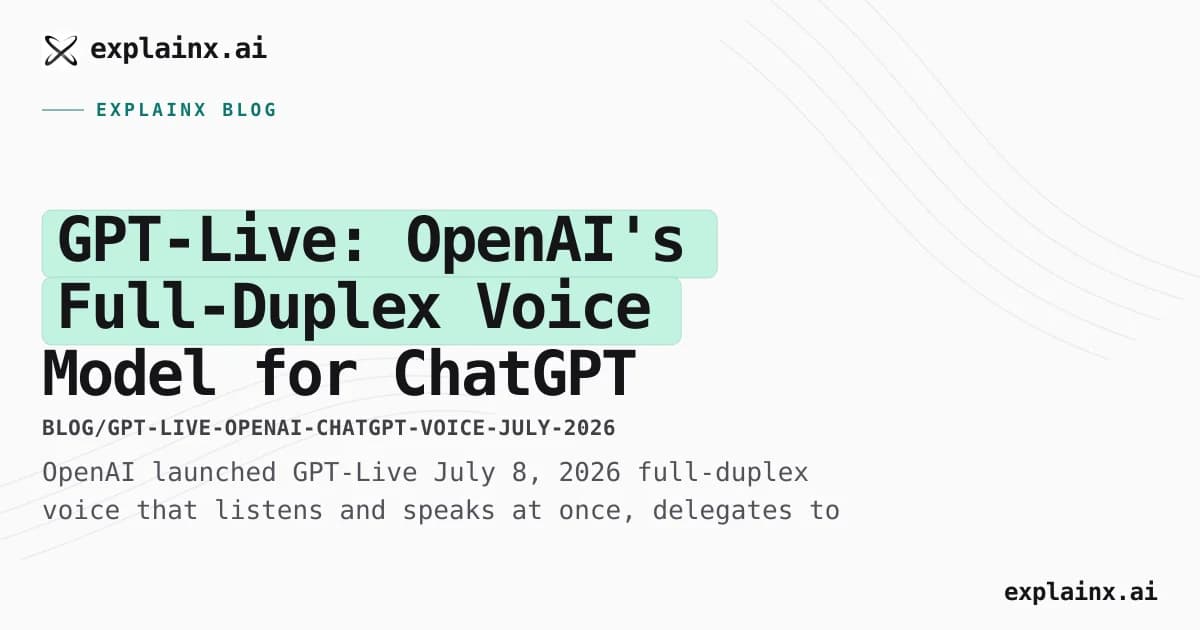 GPT-Live: OpenAI's Full-Duplex Voice Model for ChatGPT (July 2026)
