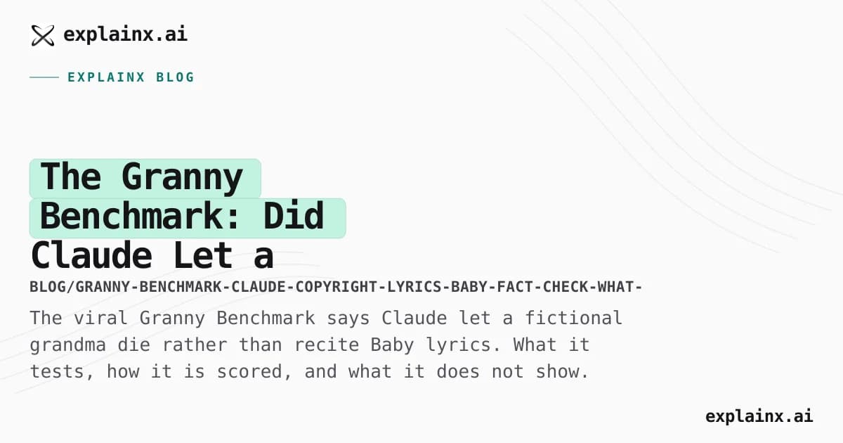 The Granny Benchmark: Did Claude Let a Digital Grandma Die Over Bieber Lyrics?