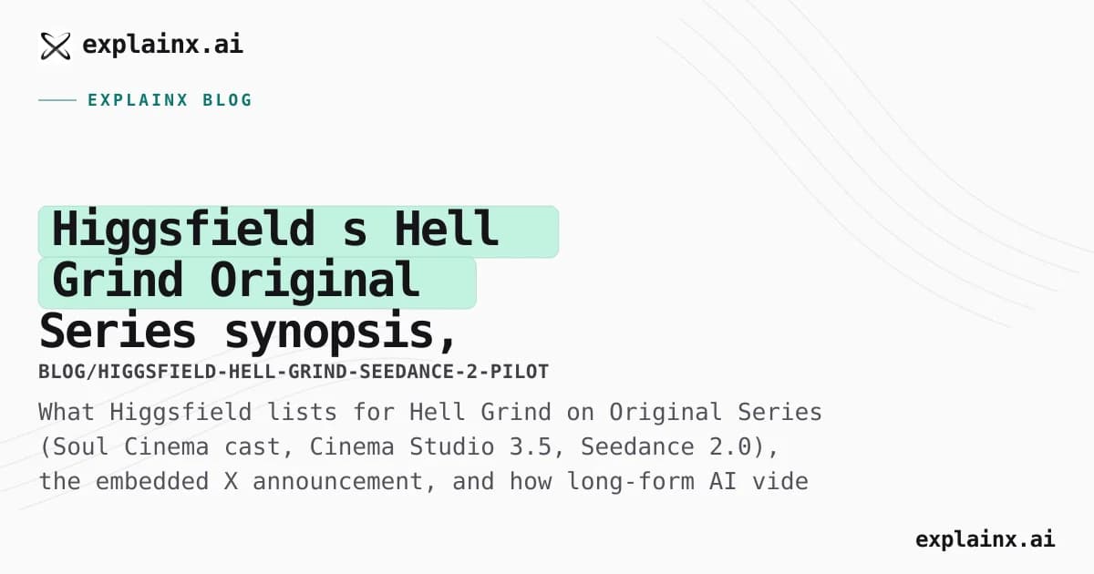 Higgsfield’s “Hell Grind” Original Series — synopsis, cast, Seedance 2.0, and the AI slop frame