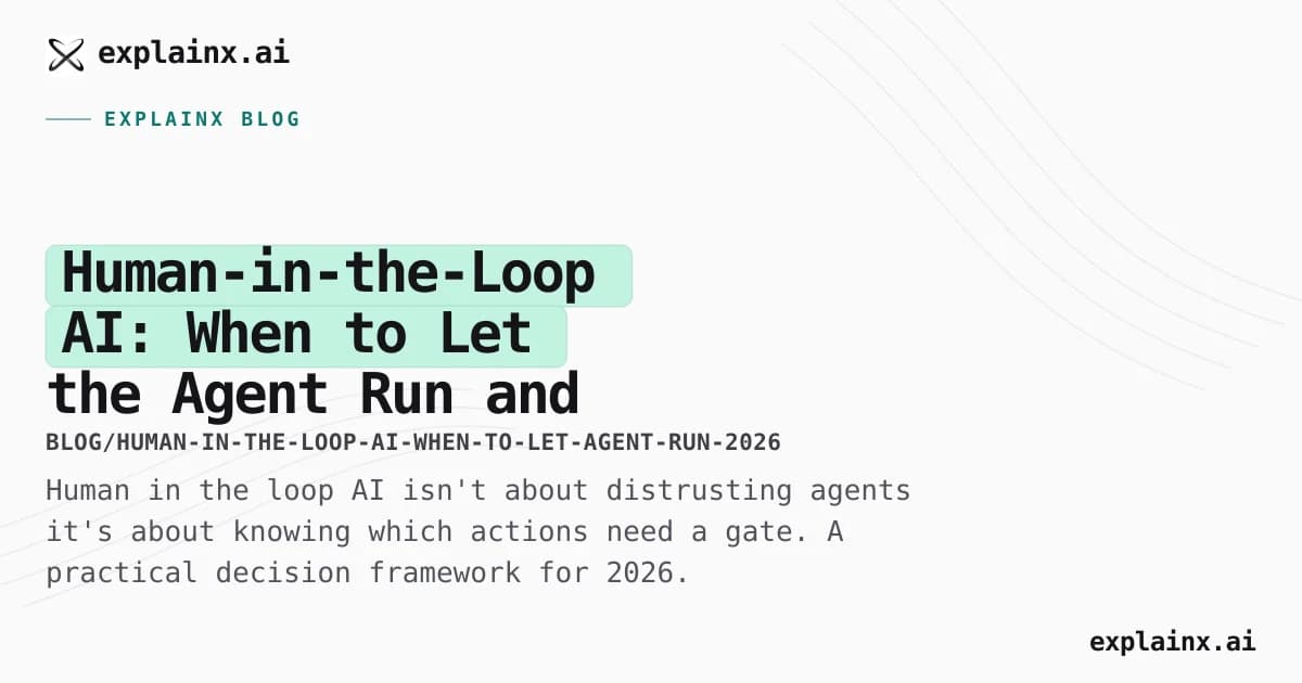 Human-in-the-Loop AI: When to Let the Agent Run and When to Stop It (2026)