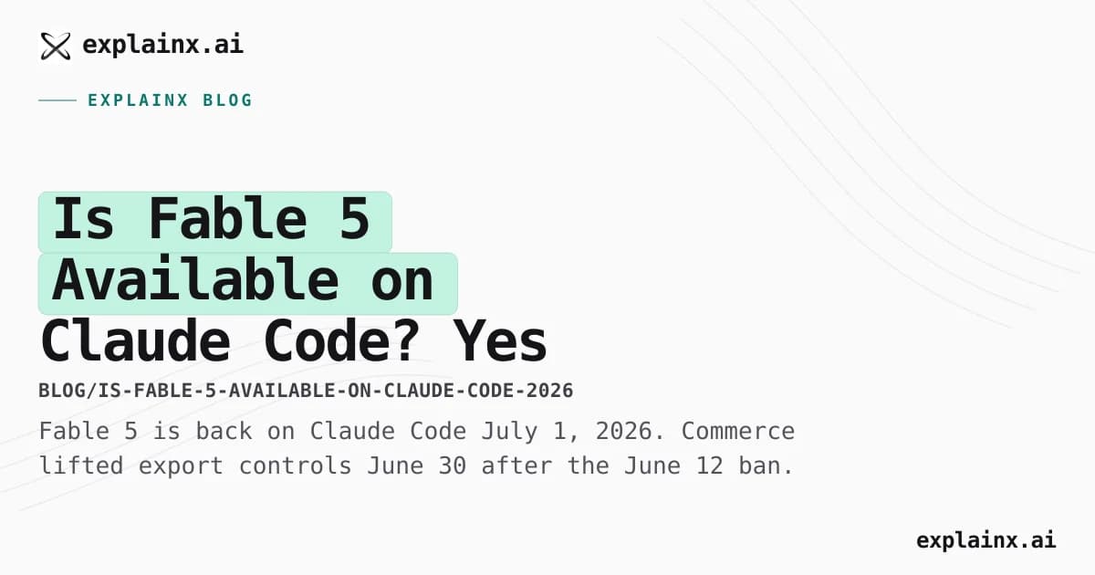 Is Fable 5 Available on Claude Code? Yes — Live July 1, 2026