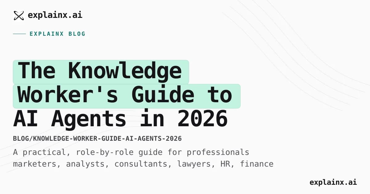 The Knowledge Worker's Guide to AI Agents in 2026