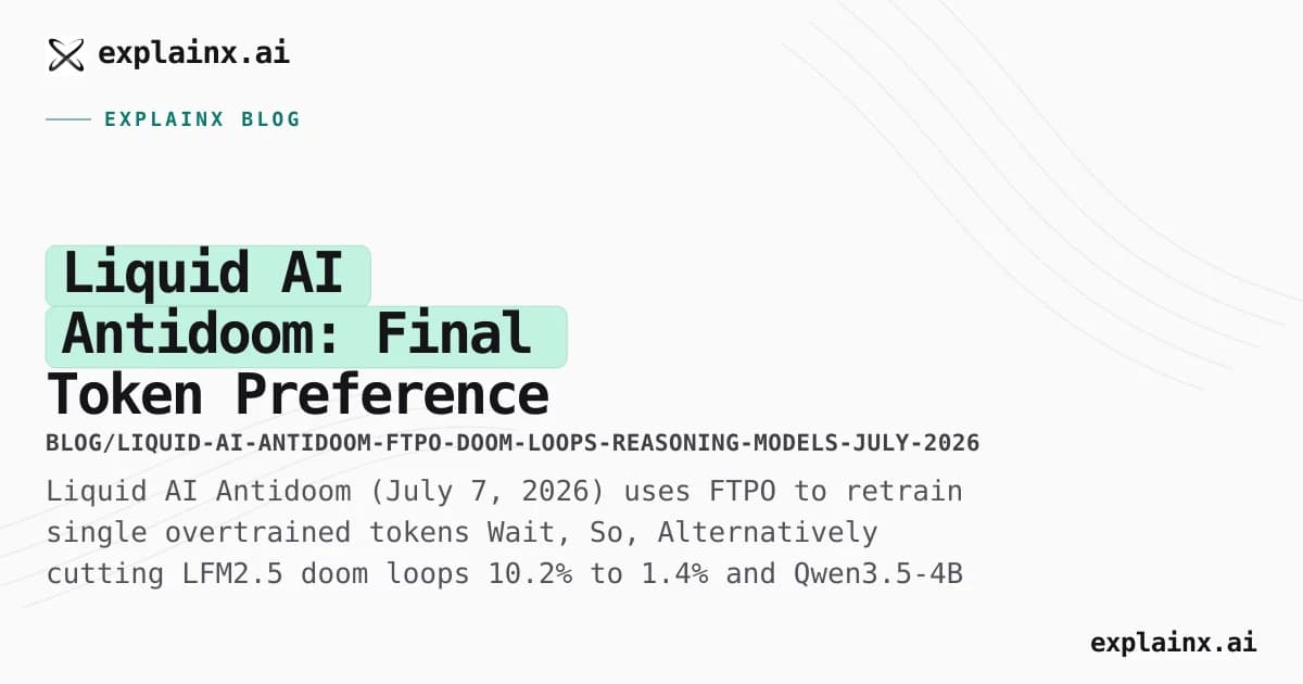 Liquid AI Antidoom: Final Token Preference Optimization Cuts Doom Loops 90%