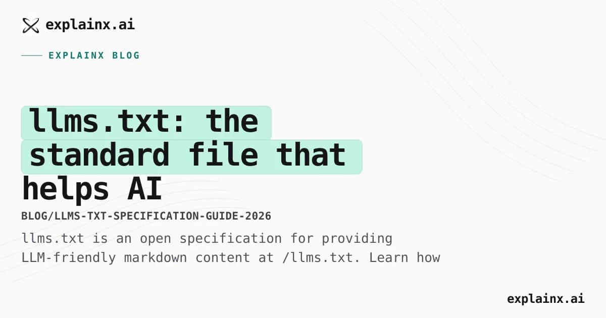 llms.txt: the standard file that helps AI understand your website