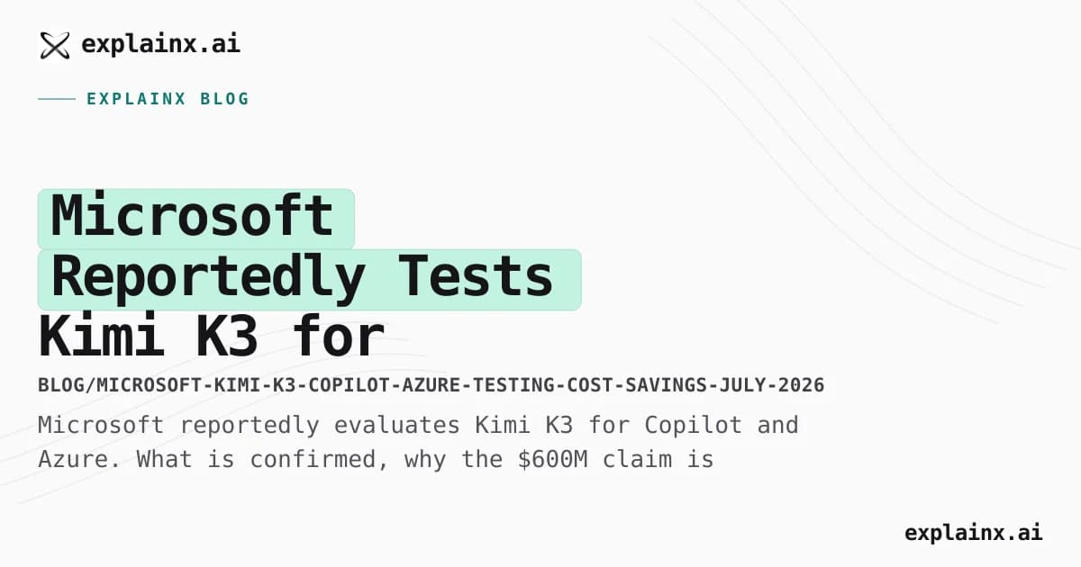 Microsoft Reportedly Tests Kimi K3 for Copilot and Azure