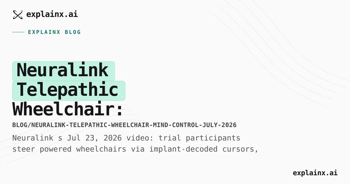 Neuralink Telepathic Wheelchair: Mind-Driven Mobility Demo