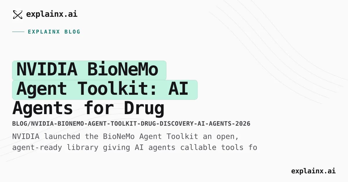 NVIDIA BioNeMo Agent Toolkit: AI Agents for Drug Discovery [2026]