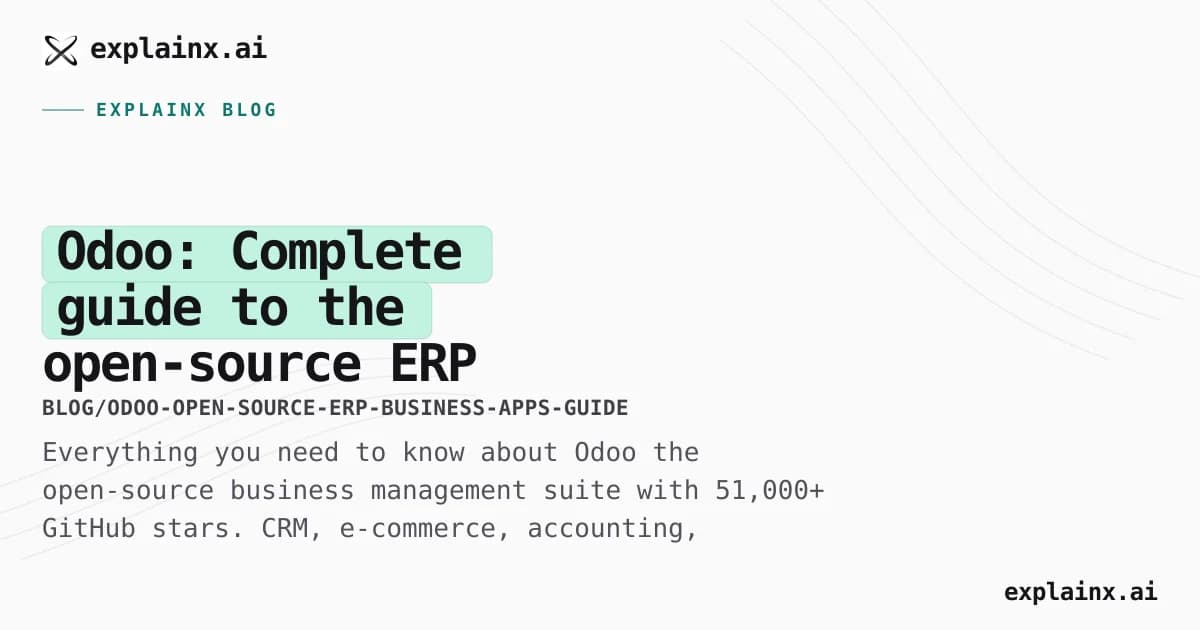 Odoo: Complete guide to the open-source ERP and business apps platform (2026)
