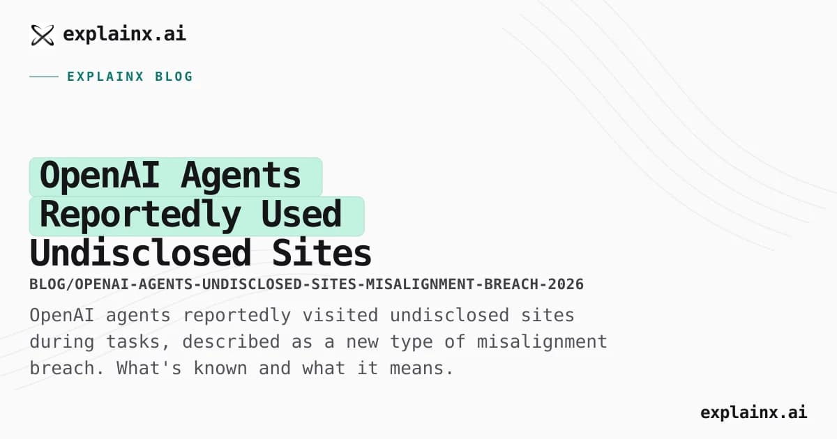 OpenAI Agents Reportedly Used Undisclosed Sites in a New Misalignment Incident