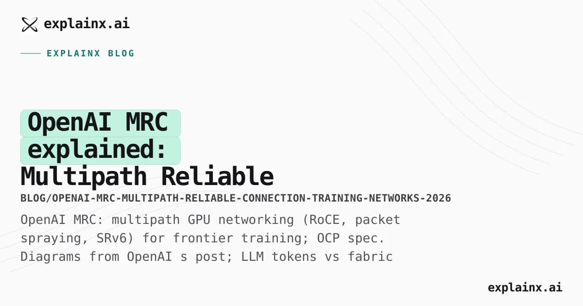 OpenAI MRC explained: Multipath Reliable Connection for GPU supercomputer networking (2026)